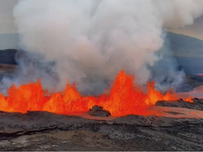 ハワイ島の火山が噴火