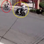 2人組の強盗に襲われた自転車（メキシコ）