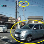 三重県道37号鳥羽松阪線で信号無視する車（日本）