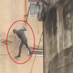 泥棒が高所から落下する事故（レバノン）