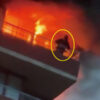 25階建ての高層ビルで火災が起こり2人が火災から逃れるために高所から飛び降りる事件（ロシア）