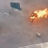 若者が体に火をつけて焼身自殺する事件（シリア）
