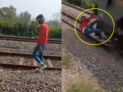 少年がインスタグラムのリールを撮影中に電車で撥ねられ死亡（インド）