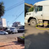 暴走した大型トラックに男性が踏み潰される事故（ブラジル）
