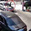 猛スピードの車に子供が跳ね飛ばされる事故（中国）