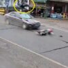 少女が猛スピードの車に衝突され死亡する（中国）